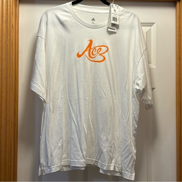 adidas Other - Adidas White WBNA x Adidas Ace T-Shirt with Orange Logo XL